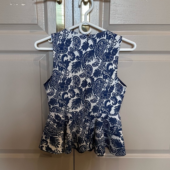 GREAT CONDITION ZARA PEPLUM TOP - Picture 4 of 4